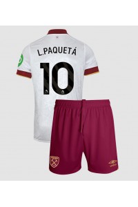 West Ham United Lucas Paqueta #10 Jalkapallovaatteet Lasten Kolmas peliasu 2024-25 Lyhythihainen (+ Lyhyet housut)